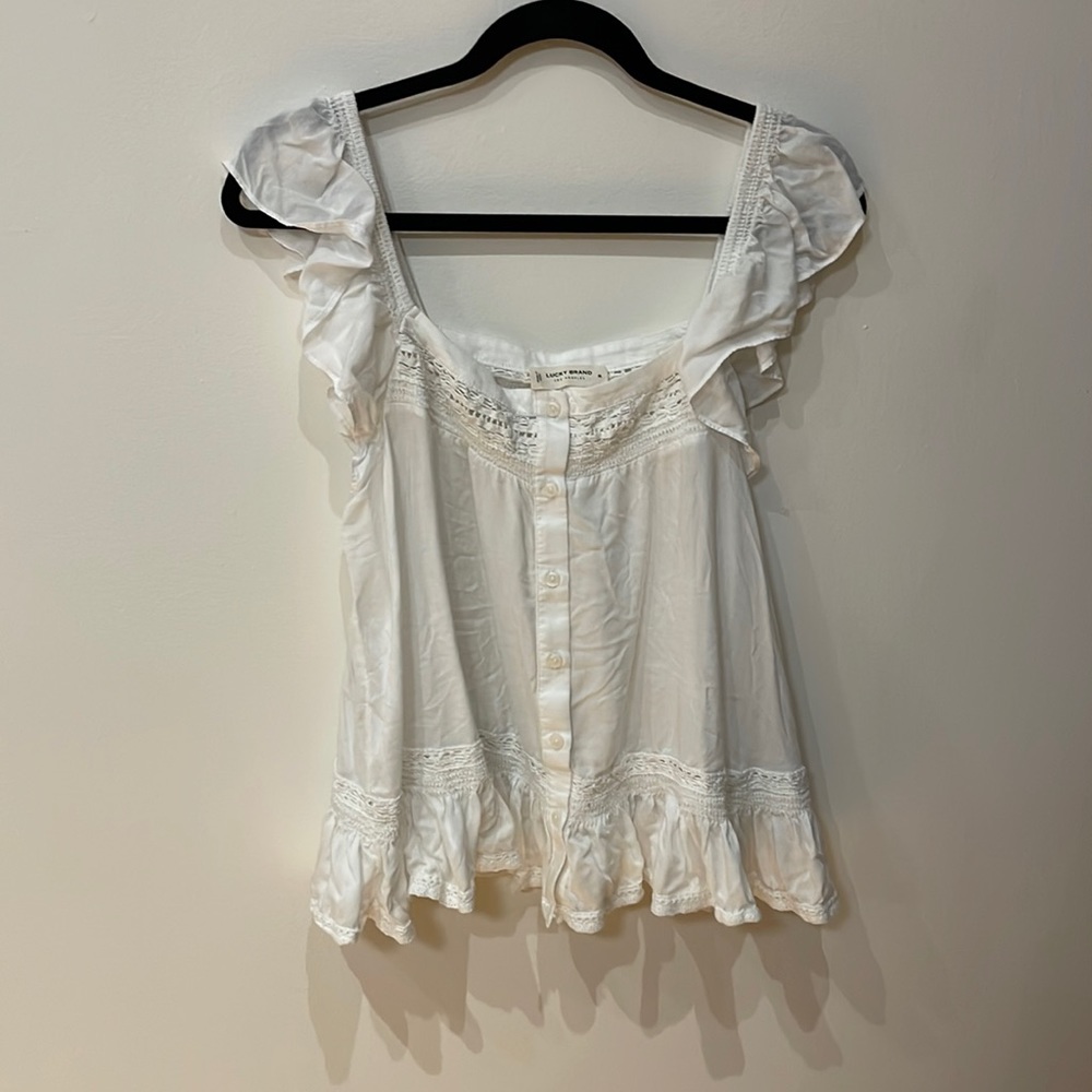 White flowy shirt